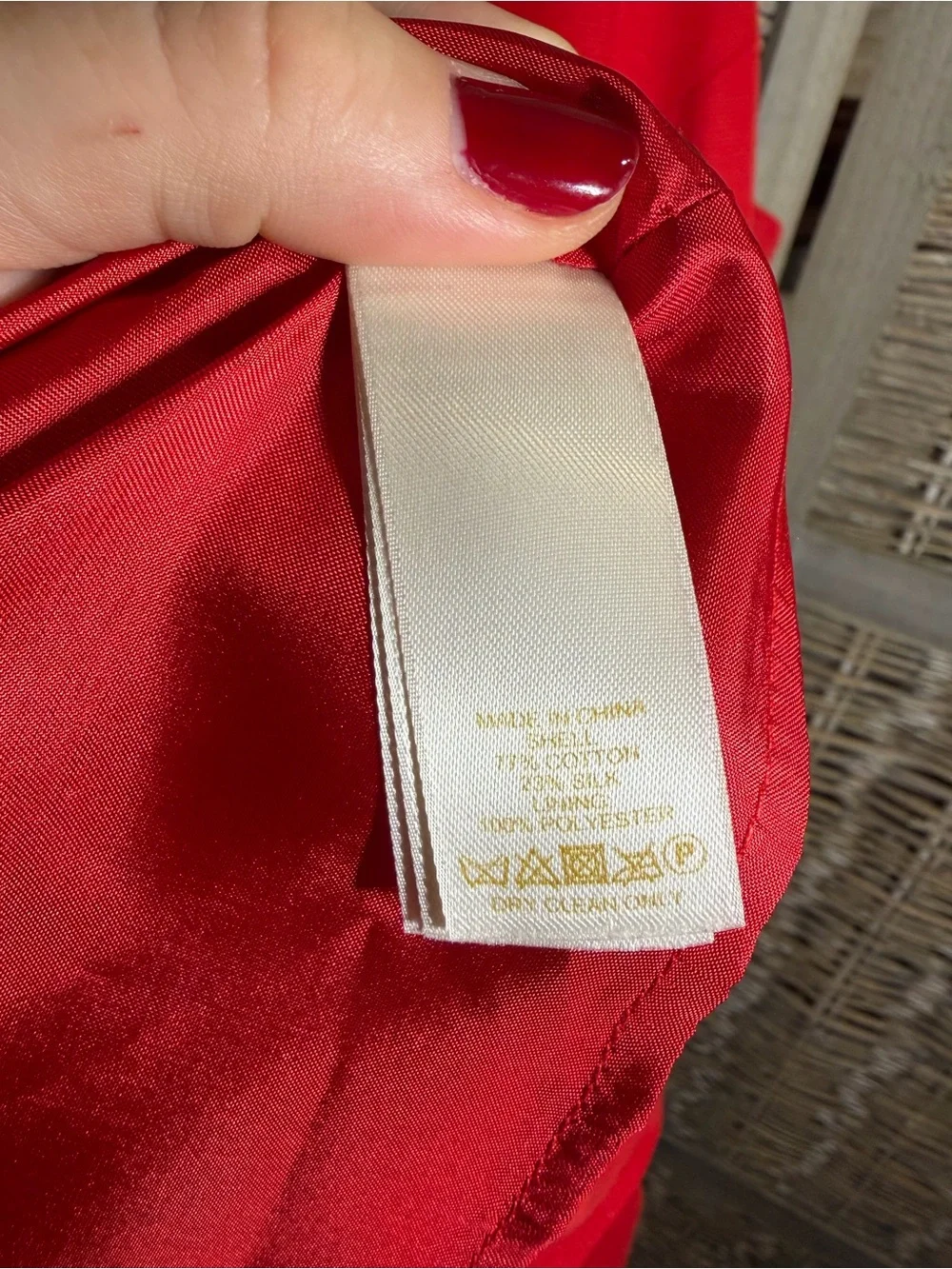 Kate Spade Red Silk Cotton Blend Fit and Flare Dress - size 8